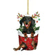 Christmas Sausage Dog Decorations Home - EX-STOCK CANADA