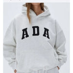 Casual And Versatile Letter Loose Hoodie With Fleece Lining For Women EX-STOCK Canada 