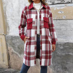plaid jacket womens outfit Winter cashmere Jacket Outwear for women - EX-STOCK Canada