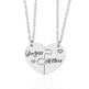 2 PCS mother Daughter Necklace gift idea Puzzle Necklace - EX-STOCK CANADA