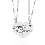 2 PCS mother Daughter Necklace gift idea Puzzle Necklace - EX-STOCK CANADA