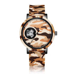 Camouflage Watch Student Sports Double Display Fashion Silicone Strap - EX-STOCK Canada