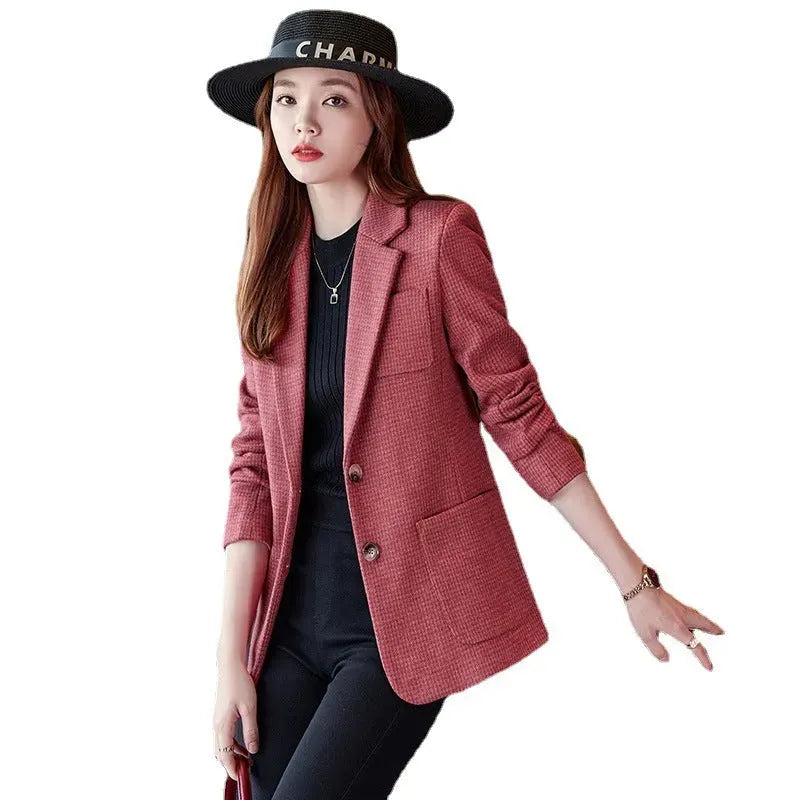 Professional office Business Tweed Blazer Women - EX-STOCK CANADA