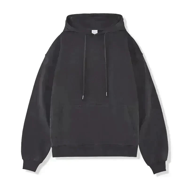 Plain Color American Retro Hoodie Pullover Sweatshirt Men - EX-STOCK CANADA