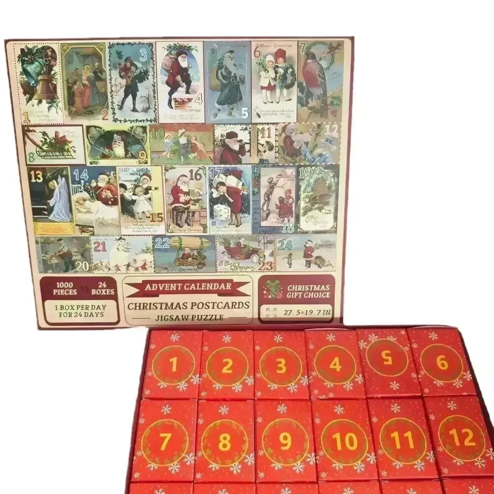New 24 Boxes Unique Christmas Advent Calendar  2024 Jigsaw Puzzle - EX-STOCK CANADA