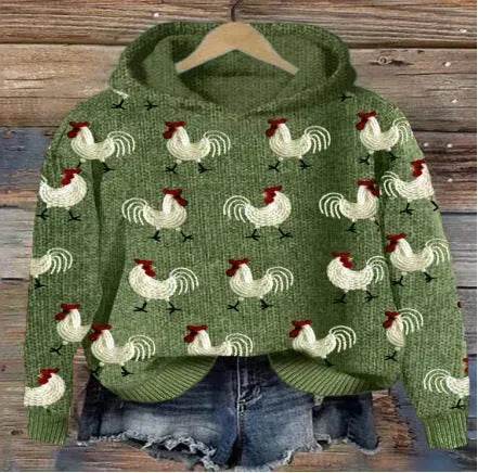 Digital Printing Dog Pattern Sweater Men - EX-STOCK Canada