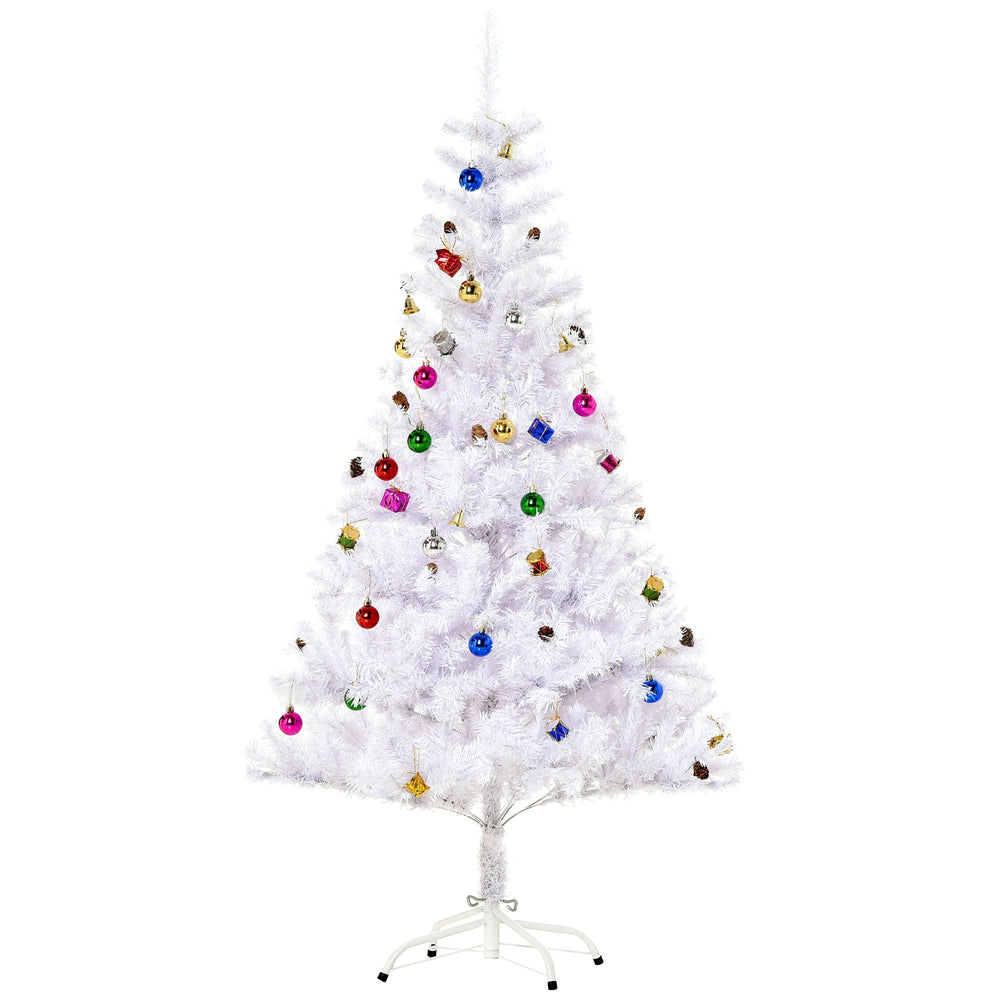4.9ft Artificial Christmas Tree Xmas Holidays Decor With Ornament White EX-STOCK Canada 