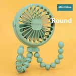 USB Powered summer heat Handheld fan with stand and Night light - EX-STOCK Canada