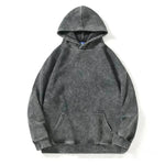 Unisex Teen Waxed Washed Distressed Hoodie Sweatshirt Pullover top - EX-STOCK CANADA