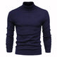 Men's Plain Slim Pullover Polo Sweatshirt Turtleneck Sweater Winter Casual Tops Men - EX-STOCK Canada