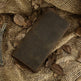 Men's Dark Brown Crazy Horse Leather Long Wallet, 19 × 9 cm