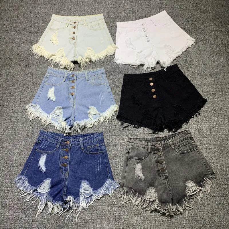 Casual Summer Women Denim Short High Waists Sexy Short Jeans - EX-STOCK Canada