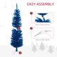 5ft Pencil Christmas Trees, Skinny Artificial Christmas Tree For Xmas Holiday Decor, Deep Blue EX-STOCK Canada 