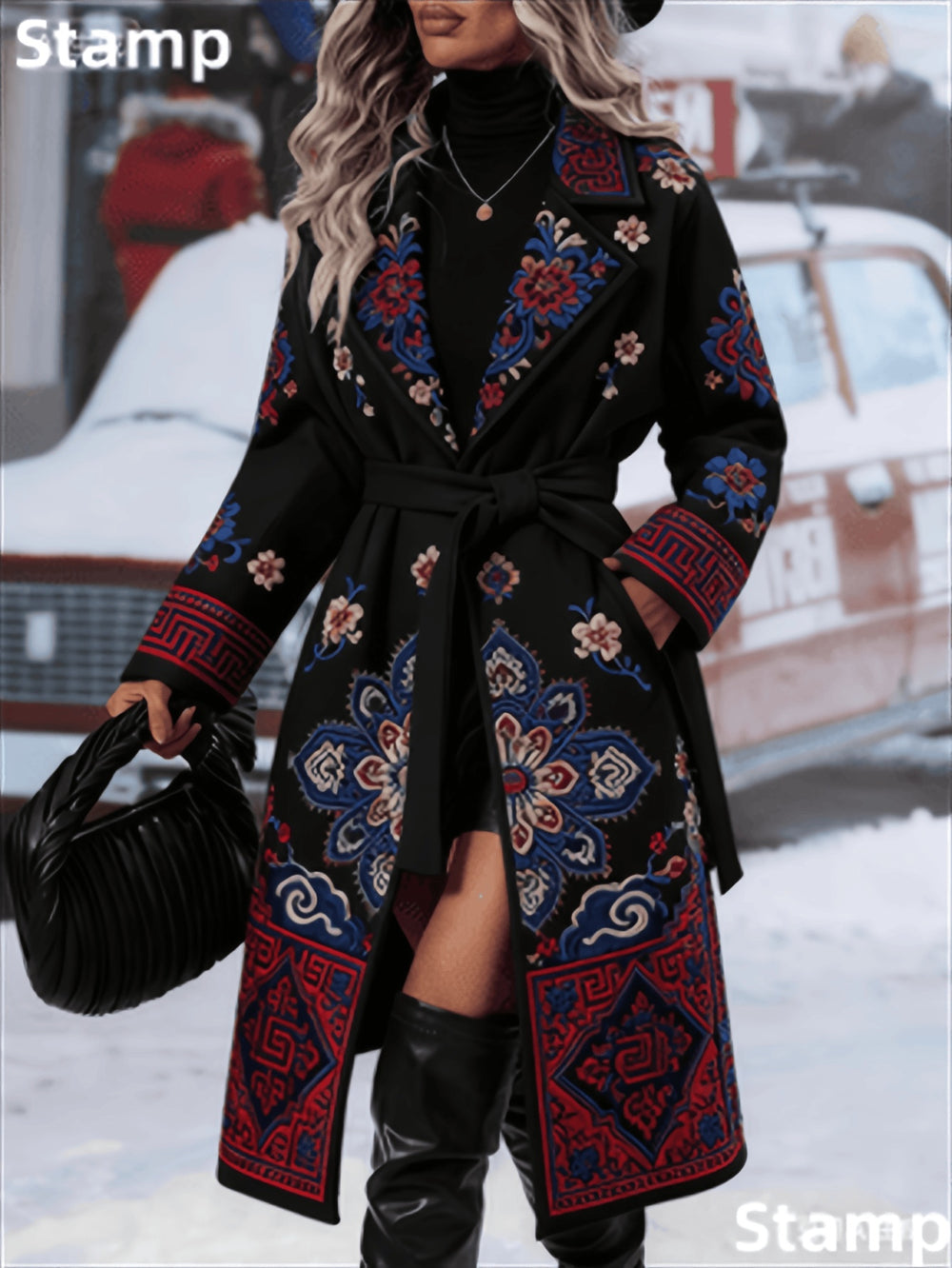 Fashionable Casual Long Coat EX-STOCK Canada 
