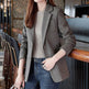 Professional office Business Tweed Blazer Women - EX-STOCK Canada