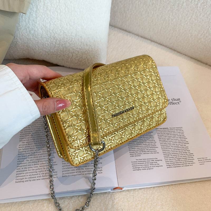 Luxury Women's Chain Embossed Square flap Shoulder Bag for women - EX-STOCK Canada