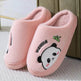 Cute Cartoon Panda Slippers Home Winter Warm Thick-soled Floor Bedroom Slipper Couples House Shoes - EX-STOCK Canada