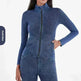 Fashion Slim fit Zipper High neck Denim Jacket for women - EX-STOCK CANADA