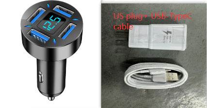 Four-port Car Charger 4USB Car Charger EX-STOCK Canada 