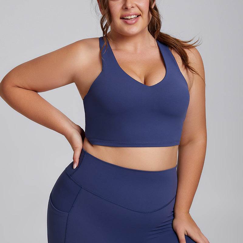 Plus Size Women Sports Workout Gym - Sleeveless Crop and Pant - EX-STOCK Canada