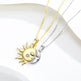 18K Golden Magnetic Sun Star Necklace Fashion Personality Couple Pendant Necklace Valentine's Day Gift - EX-STOCK Canada