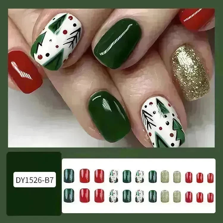 24pcs Christmas False Nail Decal stickers - EX-STOCK CANADA