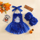 Halloween Children's Clothing Plush Girls' Cute Crawling Suit Two-piece Set - EX-STOCK Canada