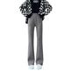 All-matching Straight Casual Fleece And Thick Slightly Flared Wide-leg trouser Pants For Women - EX-STOCK Canada