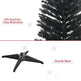 5FT Artificial Christmas Tree, Pencil Christmas Tree With Realistic Branches, Stable Stand, Black EX-STOCK Canada 