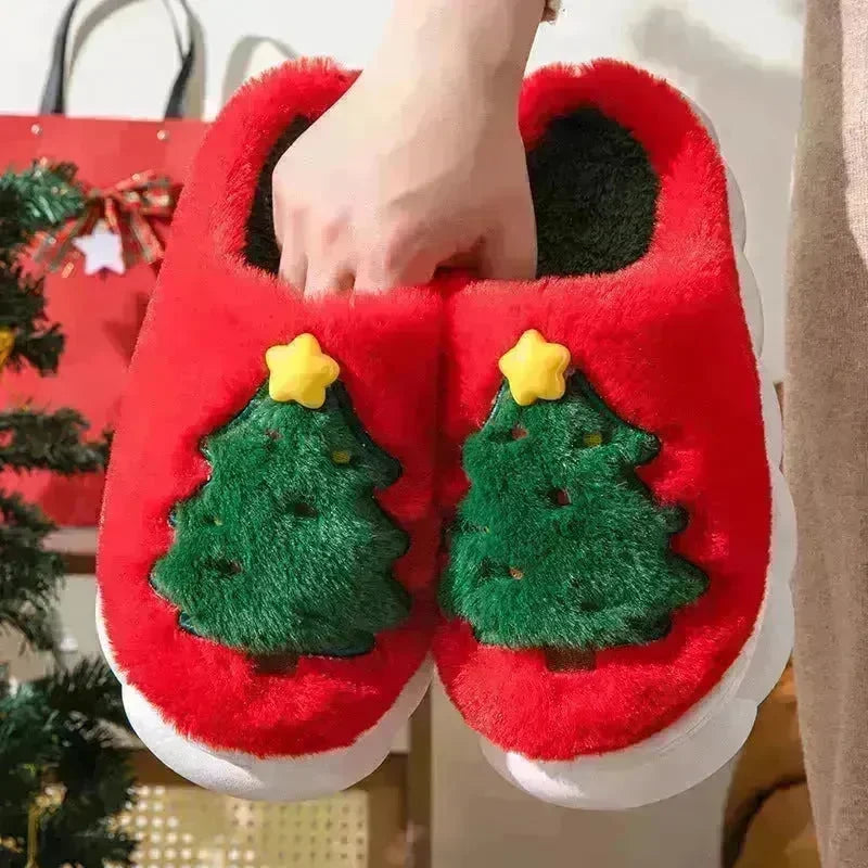 Christmas Tree Women's Home Slippers - EX-STOCK CANADA