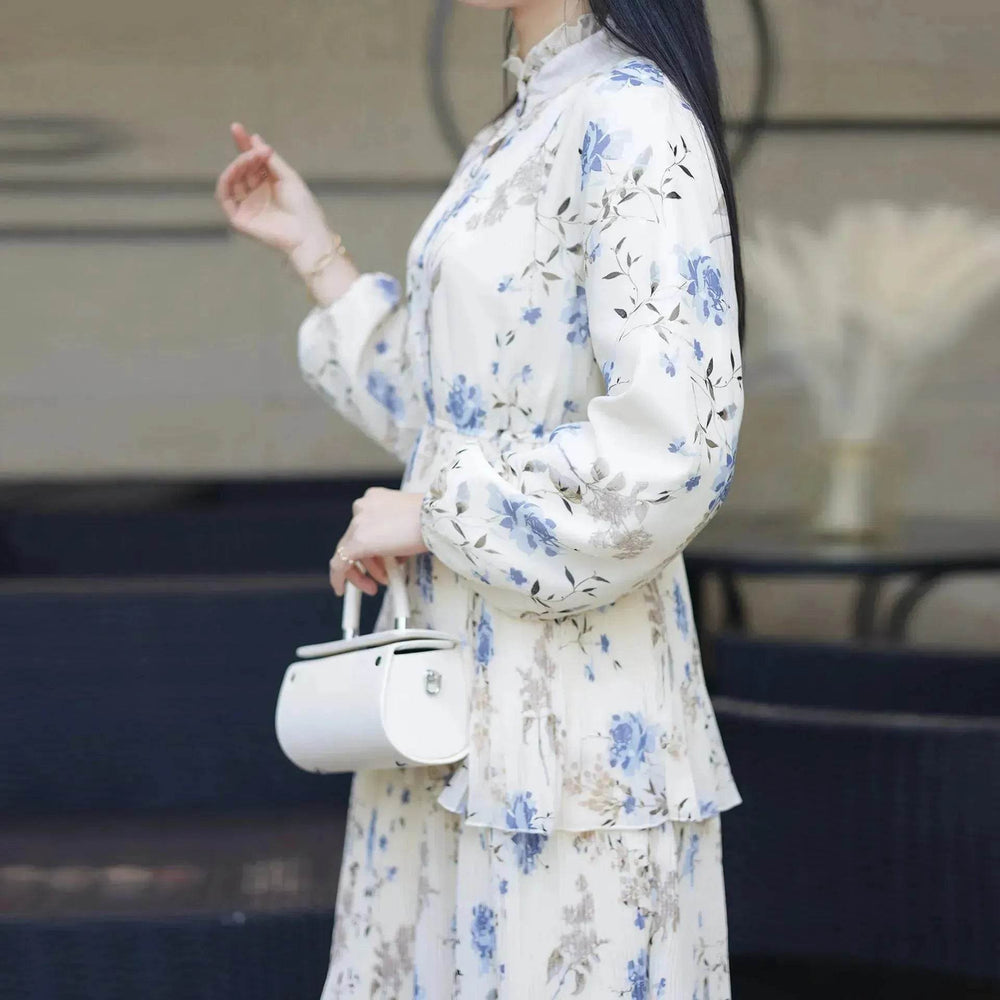 European And American Middle East Pure Meiqi Printed Long Dress - EX-STOCK Canada