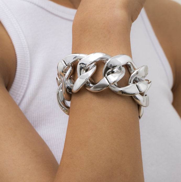 Ingemark Boho Punk CCB Chunky Chain Bracelet Bangle Women Men Armband Steampunk High Quality Brand Twisted Bracelet Jewelry Gift - EX-STOCK Canada