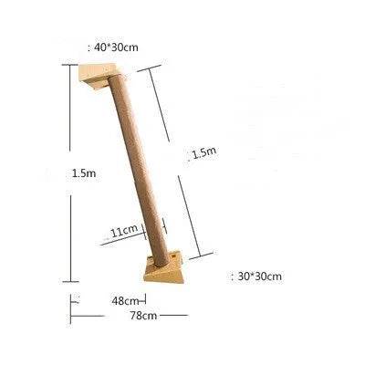 Solid Wood Large Cat Climbing Frame Cat Litter Cat Tree One Cat Shelf - EX-STOCK Canada