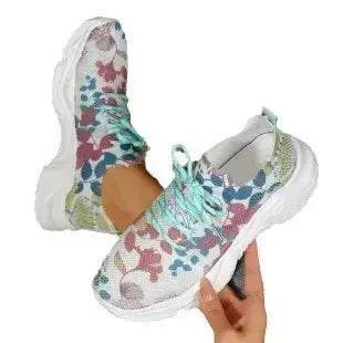 Flower Sports Running Shoes Women's Fashion Flat Sneakers - EX-STOCK Canada