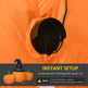 Outsunny 73L Inflatable Halloween Decoration,5 Pumpkin, Blow Up Outdoor LED Yard Display, Waterproof - EX-STOCK Canada