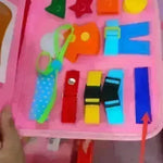 New Busy Book Children's Busy Board Dressing And Buttoning Learning Baby Early Education Preschool Sensory Learning Toy - EX-STOCK CANADA