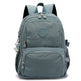 Blue backpack with visible brand logo on a white background