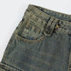 Punk Distressed Washed Denim Jeans Cargo Pant  Men - EX-STOCK CANADA