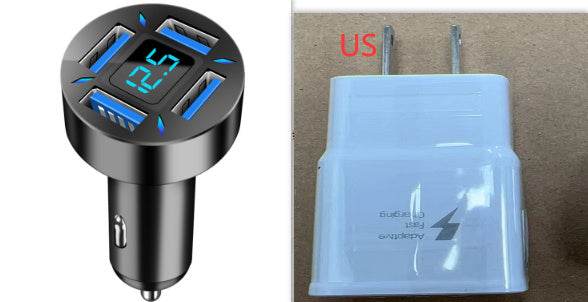 Four-port Car Charger 4USB Car Charger EX-STOCK Canada 
