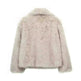 Winter Plush Open front Coat Thick lapel Outwear Faux Fur Coat women - EX-STOCK CANADA