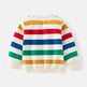 Unisex Colorful Striped Long-sleeved Sweater for Kids Pullover for Kids - EX-STOCK Canada
