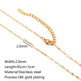Stainless Steel Vacuum Vapor Plating 18K Gold Color Protection Lip Chain Necklace - EX-STOCK Canada