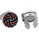 Men's Round Electroplated French Cufflinks – White Steel Business Shirt Cufflinks | Canada & USA