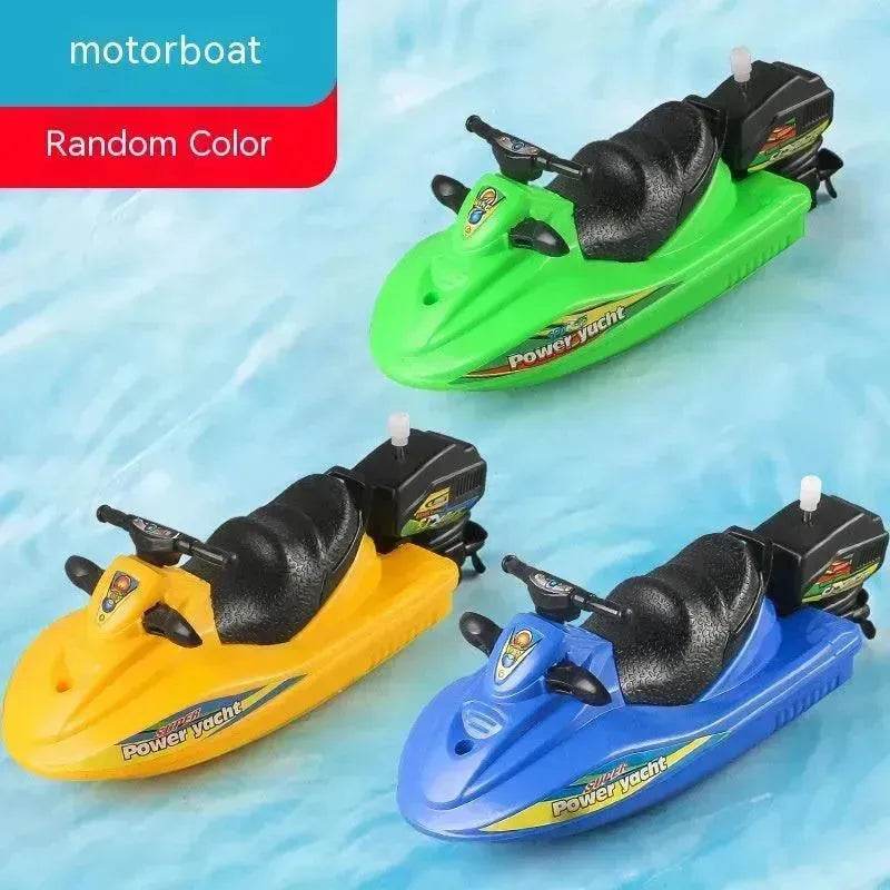 Baby Color Cognition Yacht Speedboat Sailing Motor Boat Summer Water Bath Toys - EX-STOCK Canada