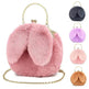 Baby Girl Fashion chain ear plush handbag - EX-STOCK Canada