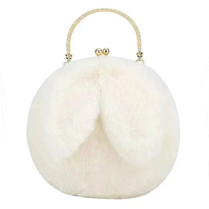 Baby Girl Fashion chain ear plush handbag - EX-STOCK Canada