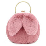 Baby Girl Fashion chain ear plush handbag - EX-STOCK Canada