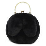 Baby Girl Fashion chain ear plush handbag - EX-STOCK Canada