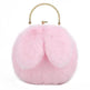 Baby Girl Fashion chain ear plush handbag - EX-STOCK Canada