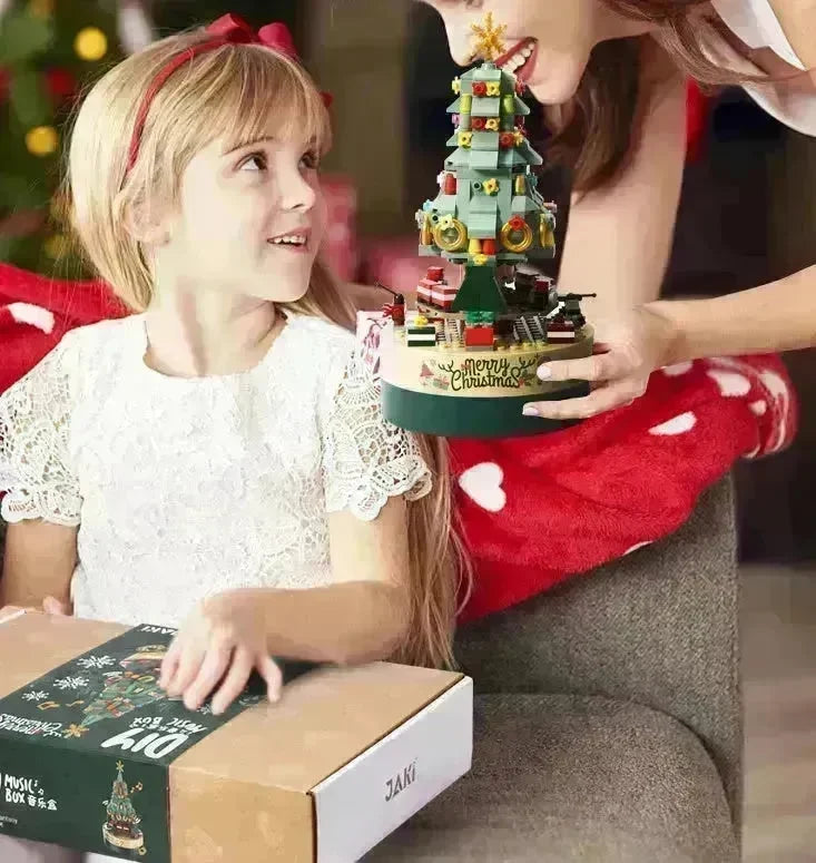 Black Friday deals Christmas Tree Blocks Spin Music Box Blocks - EX-STOCK CANADA